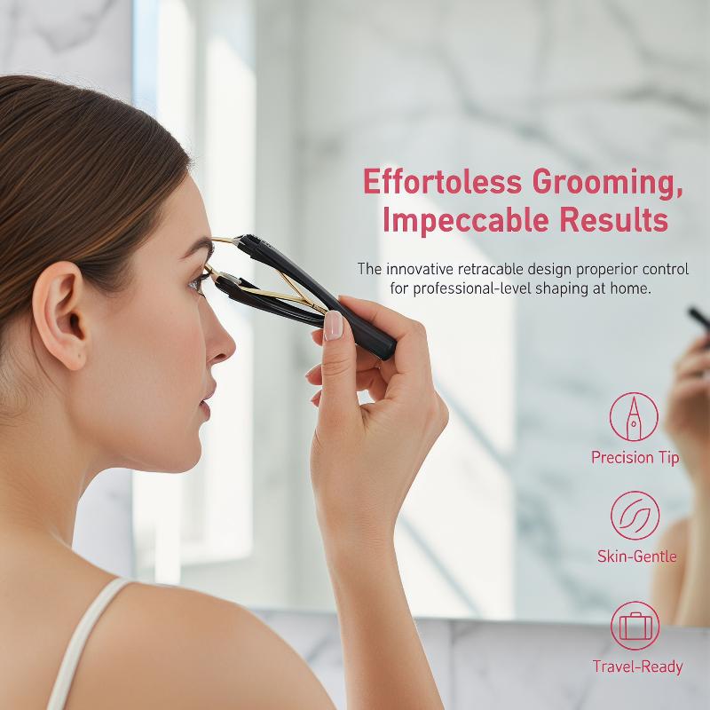 Hair Care Tools - Eyebrow Tweezer Automatic Retractable Non-slip Grip