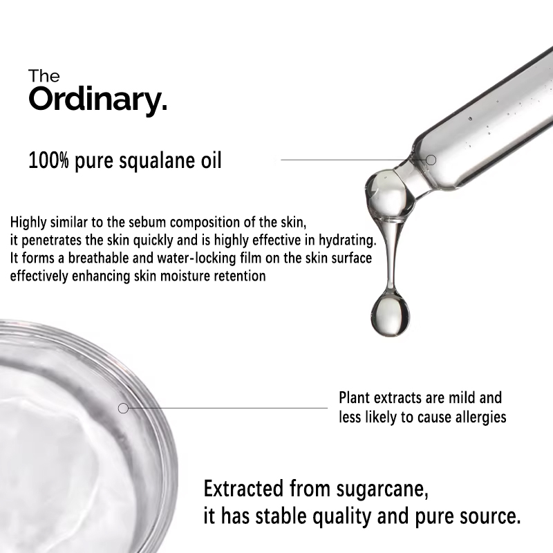 100% Plant-Derived Squalane fo - Hair Care Ordinary recension och pris