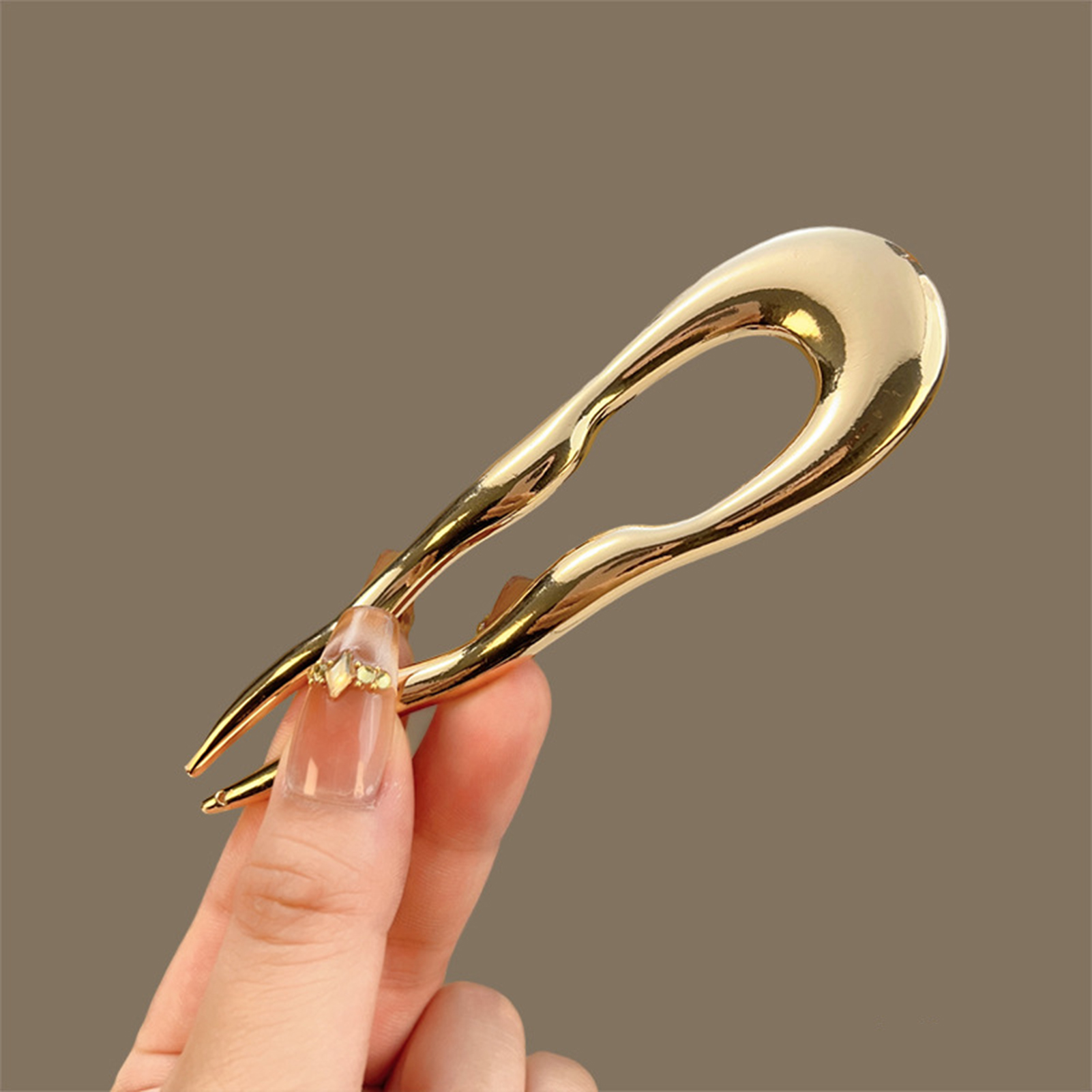 Simple Metal Alloy Hairpins U- - Hair Care Tools recension och pris