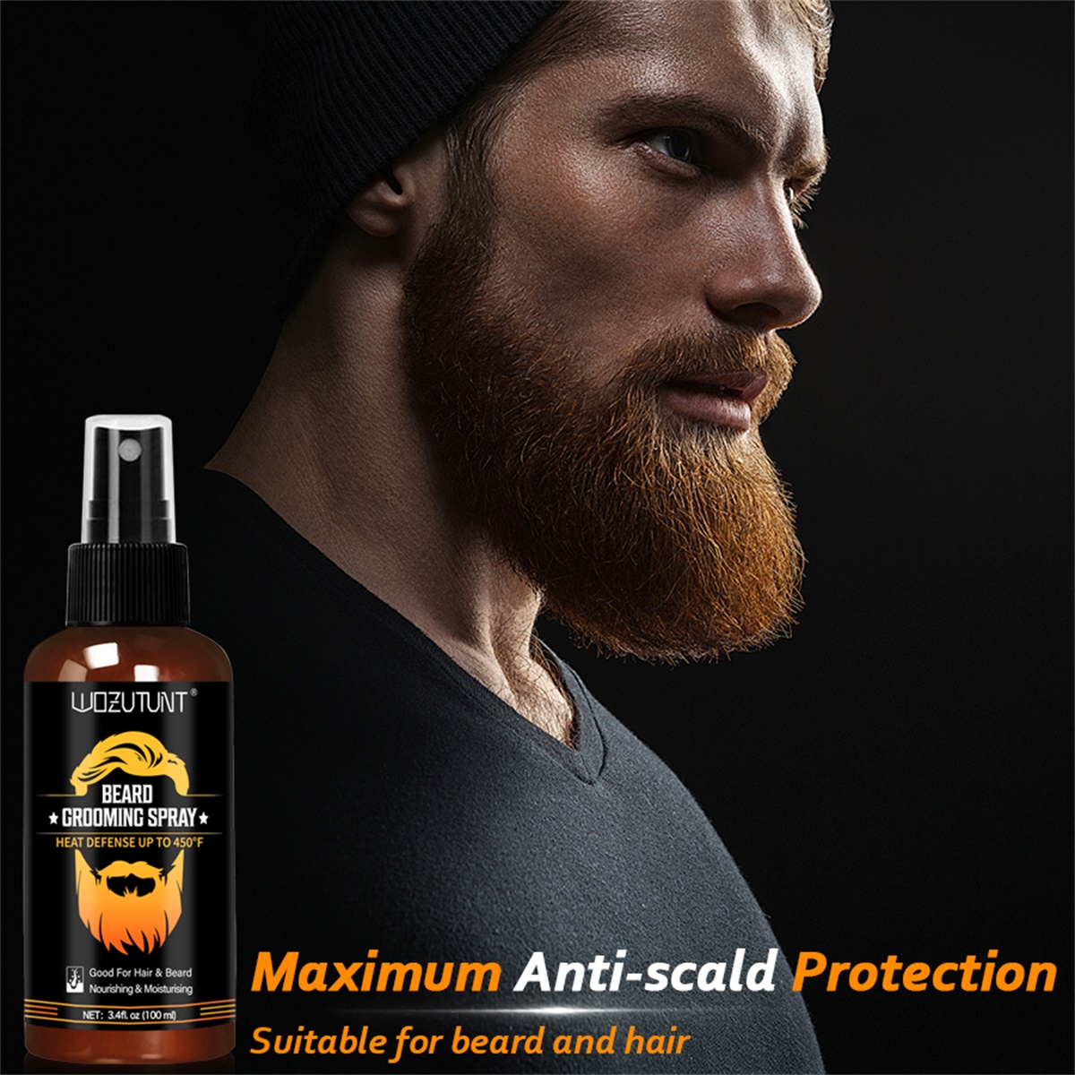Beard Grooming Spray Protect H - Hair Care Heat Protectant recension och pris
