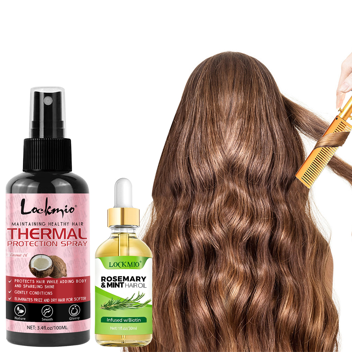 Heat Protection Spray Deep Nou - Hair Care Heat Protectant recension och pris