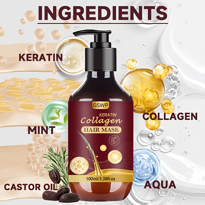 GSWP Collagen Keratin Hair Mas - Hair Care Heat Protectant recension och pris