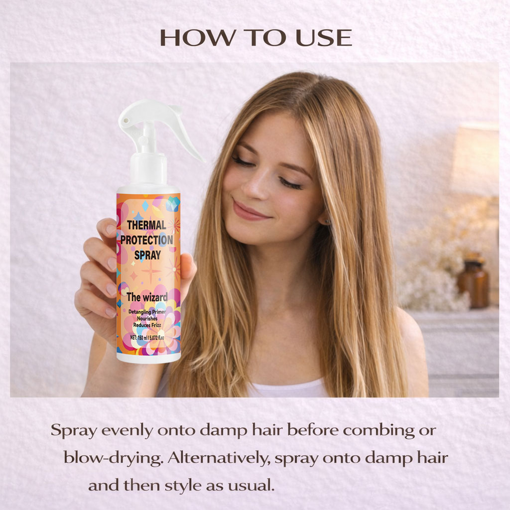 Thermal Protection Spray for H - Hair Care Heat Protectant recension och pris