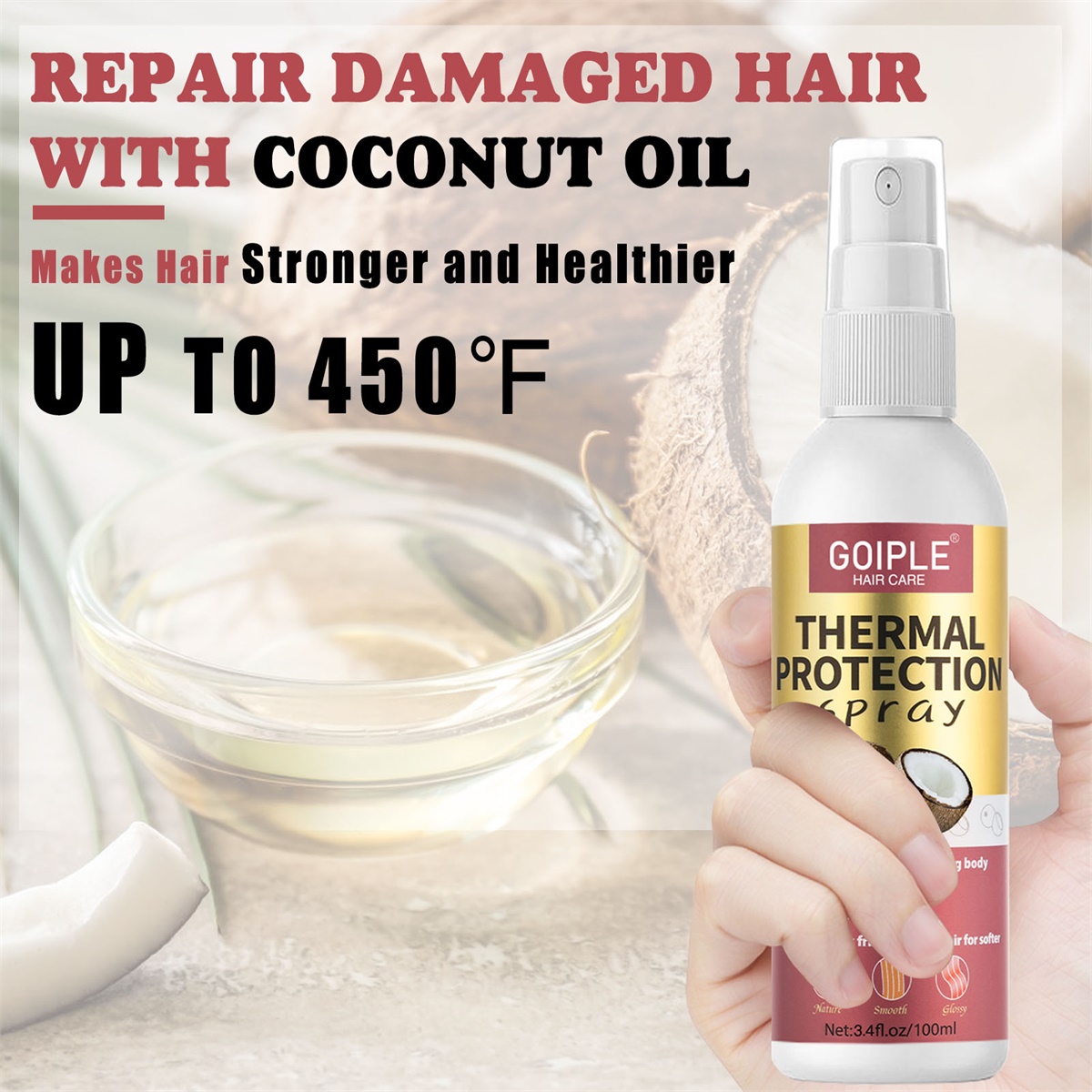 Hair Moisturizing Growth Kit,N - Hair Care Heat Protectant recension och pris