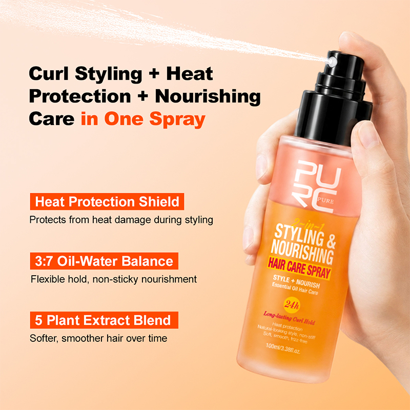 PURC Thermal Protection Spray  - Hair Care Heat Protectant recension och pris